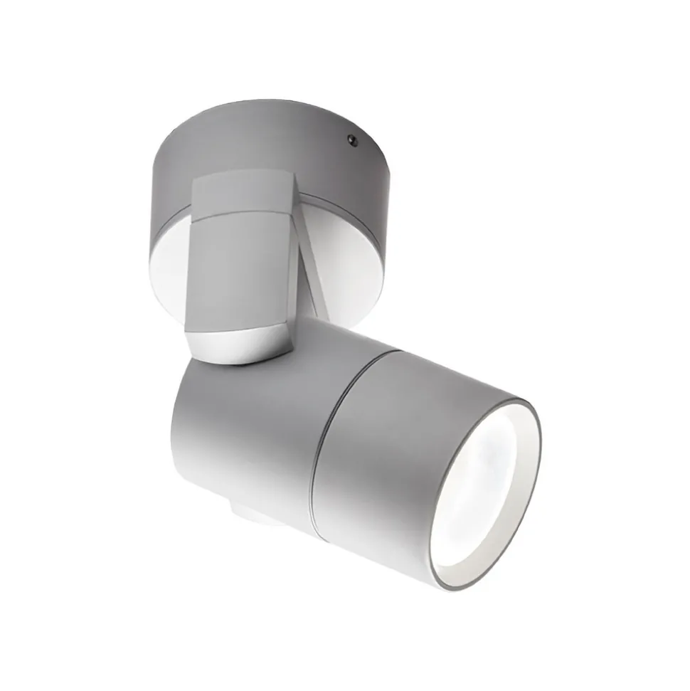 Buitenwandspot Skiros, IP55, grijs