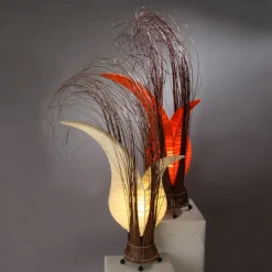 Bunga tafellamp in bloemvorm, oranje