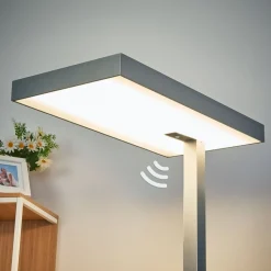 Bureau LED vloerlamp Nora met bewegingssensor