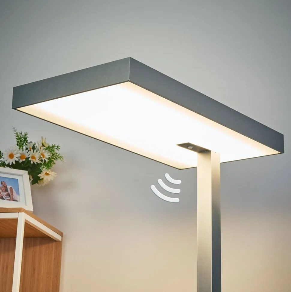 Bureau LED vloerlamp Nora met bewegingssensor