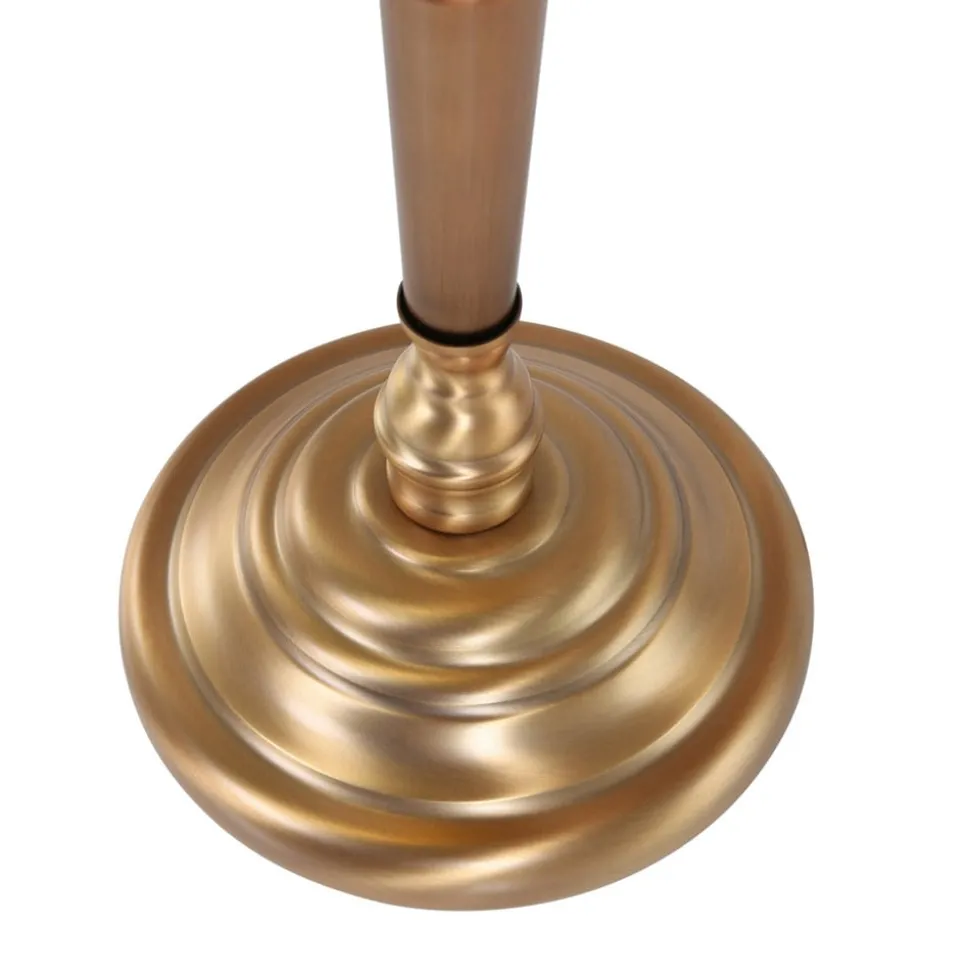 Bureaulamp Ancilla, glazen kap, brons/groen