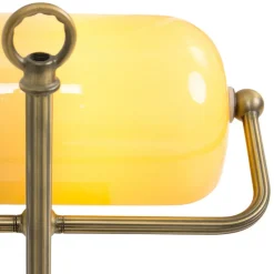Bureaulamp Ancilla verstelbaar brons/geel