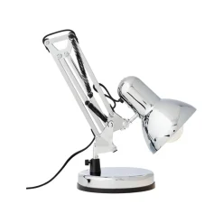 Bureaulamp Henry, chroom, hoogte 50 cm, verstelbaar