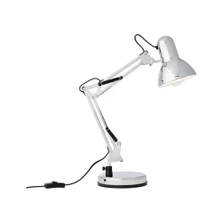 Bureaulamp Henry, chroom, hoogte 50 cm, verstelbaar