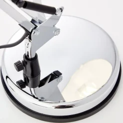 Bureaulamp Henry, chroom, hoogte 50 cm, verstelbaar