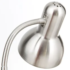 Bureaulamp Nemo, flexibel, nikkel mat