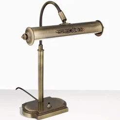 Bureaulamp Picture in oud messing