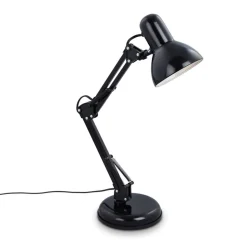 Bureaulamp Pixa, justeerbaar, E14, zwart