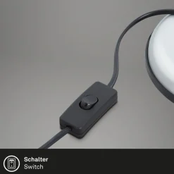 Bureaulamp Pixa, justeerbaar, E14, wit