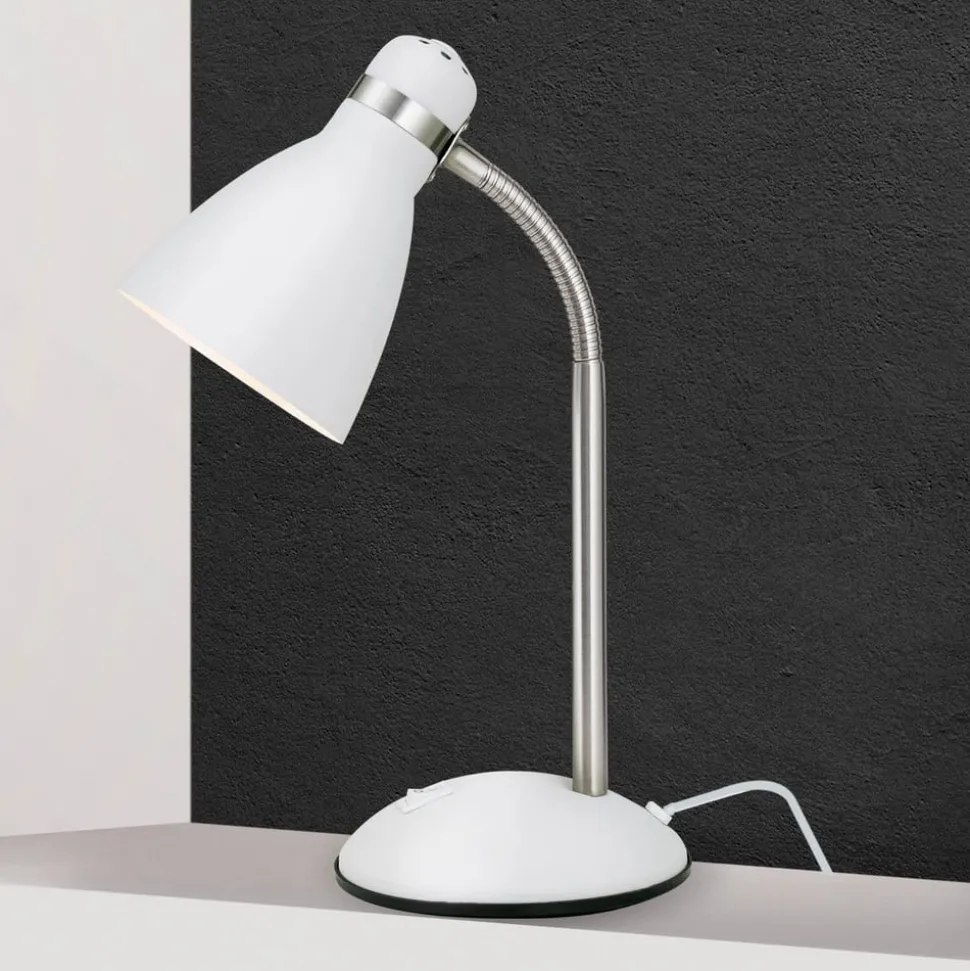 Bureaulamp School, wit