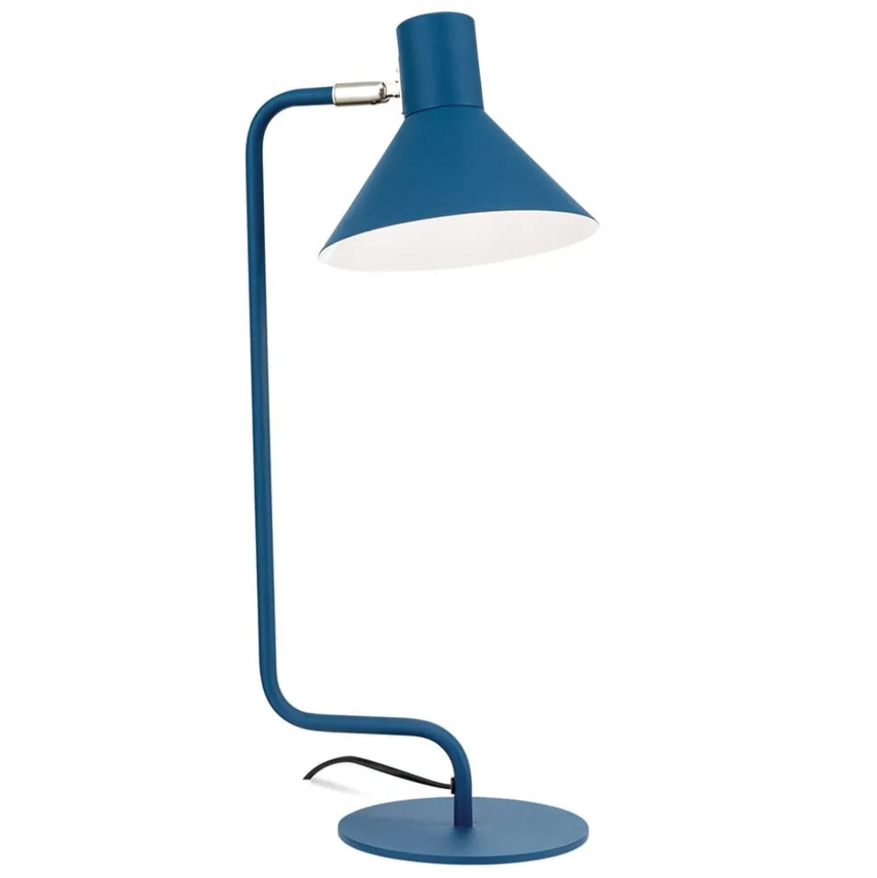 Bureaulamp Viktoria kop instelbaar blauw