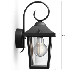 Buzzard myGarden - zwarte buitenwandlamp