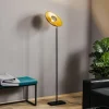 By Rydéns Captain uplight vloerlamp zwart-goud
