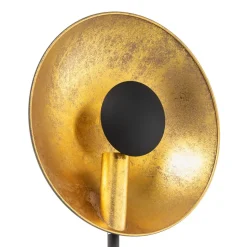 By Rydéns Captain uplight vloerlamp zwart-goud