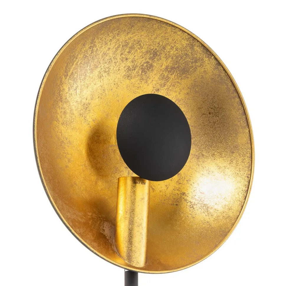 By Rydéns Captain uplight vloerlamp zwart-goud