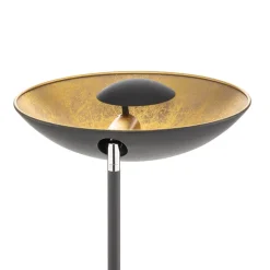By Rydéns Captain uplight vloerlamp zwart-goud