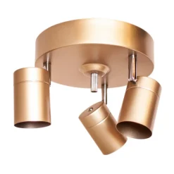 By Rydéns Correct plafondspot 3-lamps mat goud