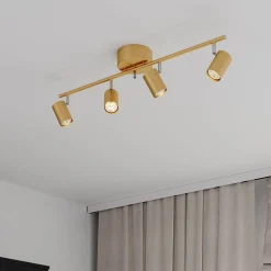 By Rydéns Correct plafondspot 4-lamps mat goud