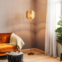 By Rydéns Hermine vloerlamp, messing