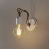 C665 wandlamp in vintage stijl wit