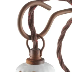 C665 wandlamp in vintage stijl wit