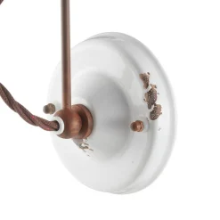 C665 wandlamp in vintage stijl wit