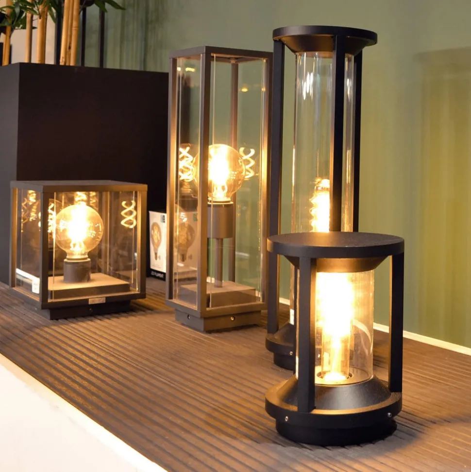 Cadix gegoten aluminium sokkellamp 22cm