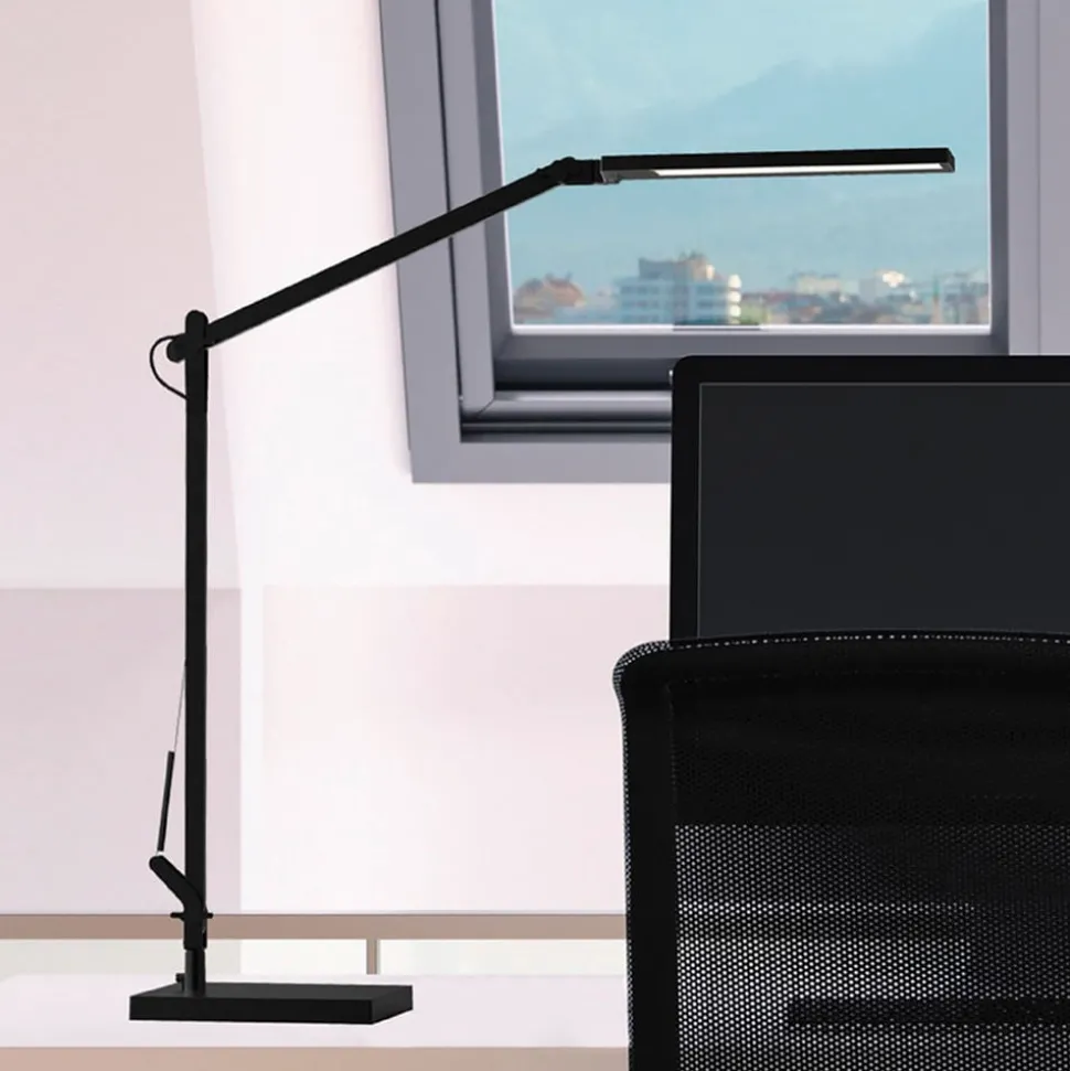 Cala LED bureaulamp, CCT, dimbaar, zwart