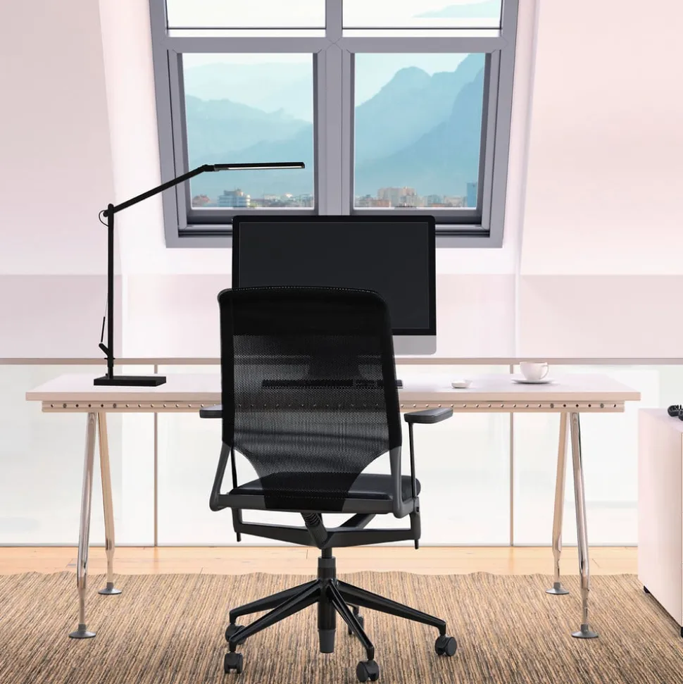 Cala LED bureaulamp, CCT, dimbaar, zwart