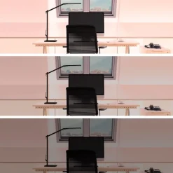 Cala LED bureaulamp, CCT, dimbaar, zwart