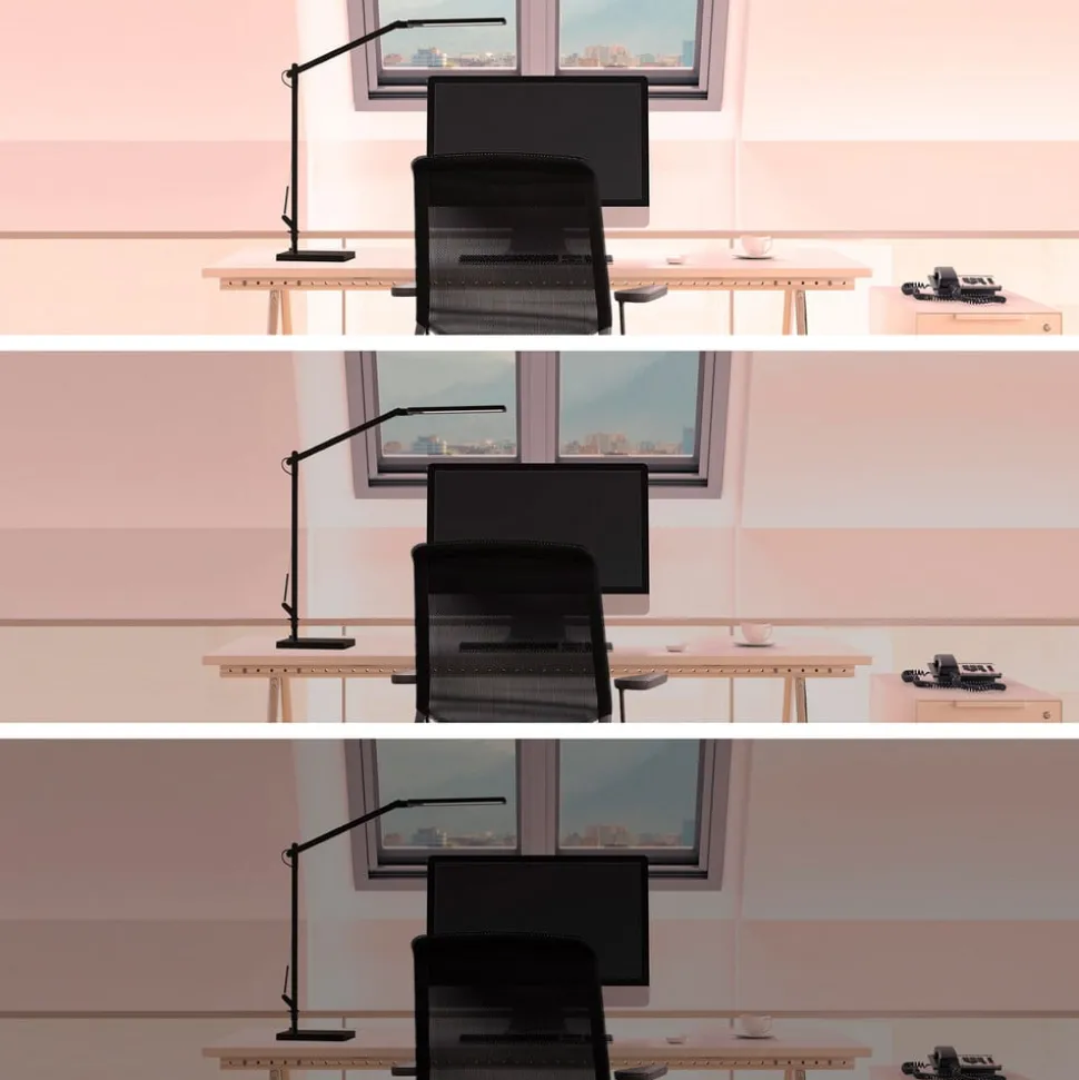 Cala LED bureaulamp, CCT, dimbaar, zwart