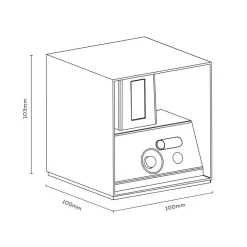 Calex Akku LED oplaadbare sensor buitenwandlamp, Up/Down, zwart
