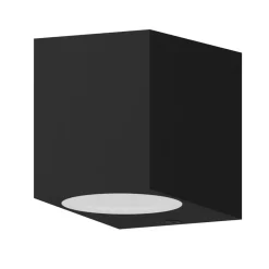 Calex buitenwandlamp GU10, downlight, hoogte 8 cm, zwart