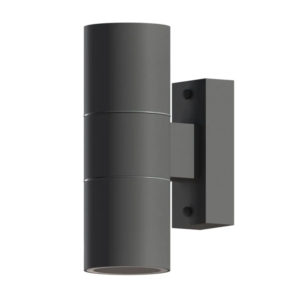 Calex buitenwandlamp GU10 roestvrij staal up/down 17 cm, antraciet