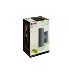 Calex buitenwandlamp GU10 roestvrij staal up/down 17 cm, antraciet