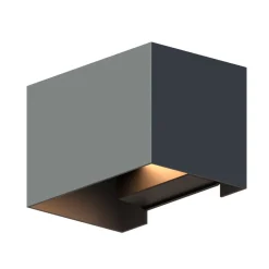 Calex buitenwandlamp Rechthoek Up hoogte 10cm antraciet