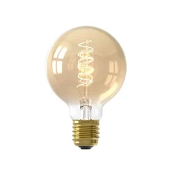 Calex E27 G80 3,8W LED filament Flex 821 goud dim