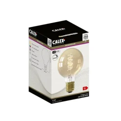 Calex E27 G80 3,8W LED filament Flex 821 goud dim