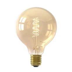 Calex E27 G95 3,8W LED filament flex 821 goud dim