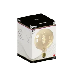 Calex E27 G125 3,8W LED filament Flex goud 821 dim
