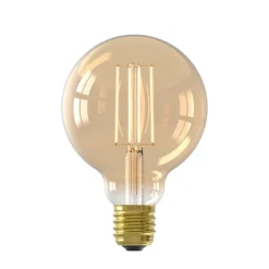 Calex E27 G95 4,5W LED filament goud 821 dimbaar