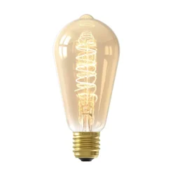 Calex E27 ST64 3,8W LED filament flex 821 goud dim