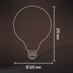 Calex G125 Top kopspiegel E27 4W zwart Ø12,5cm
