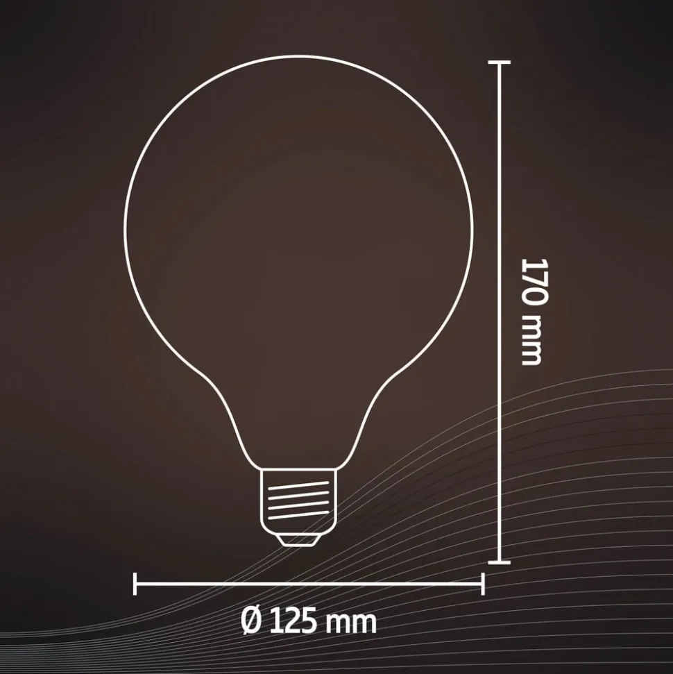 Calex G125 Top kopspiegel E27 4W zwart Ø12,5cm