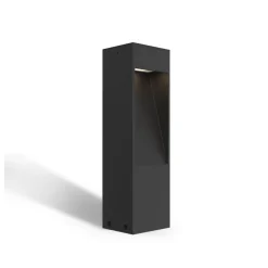 Calex LED sokkellamp Terni, zwart aluminium, IP65