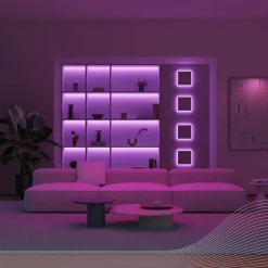 Calex LED strip Vibey, lengte 5 m, stekker, afstandsbediening, RGB, CCT