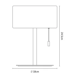 Calex LED tafellamp, IP44, trekschakelaar