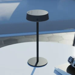 Calex LED tafellamp op zonne-energie met accu Parma, dimbaar, zwart