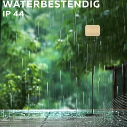 Calex LED vloerlamp, IP44, trekschakelaar