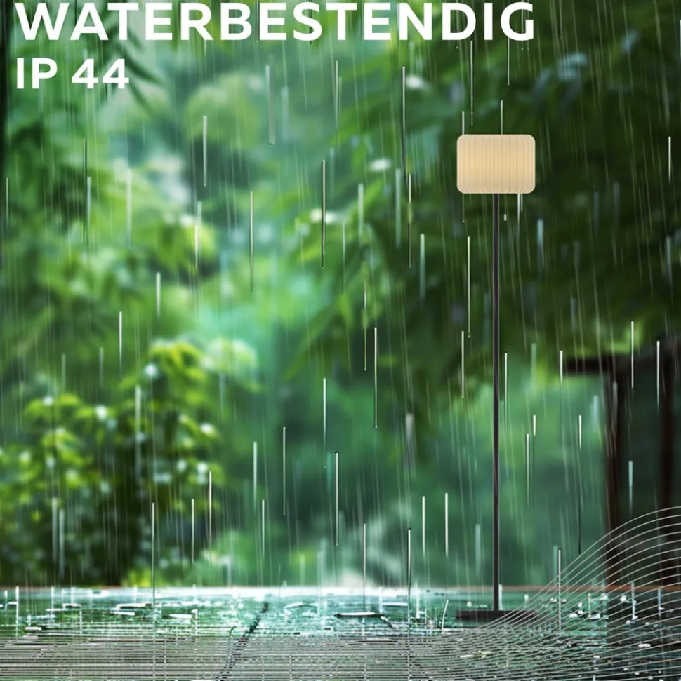 Calex LED vloerlamp, IP44, trekschakelaar